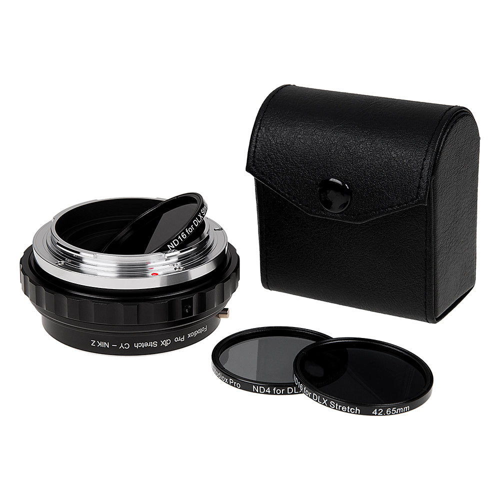 Fotodiox DLX Stretch Lens Adapter - Compatible with Contax/Yashica (CY) SLR Lens to Nikon Z-Mount Mirrorless Cameras with Macro Focusing Helicoid and Magnetic Drop-In Filters