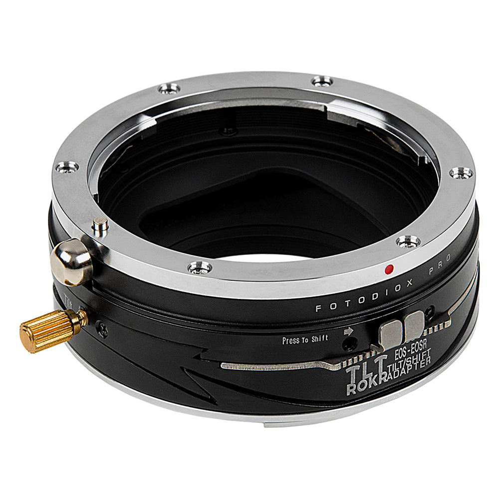 Fotodiox Pro TLT ROKR - Tilt / Shift Lens Mount Adapter Compatible with Canon EOS (EF) D/SLR Lenses to Canon RF Mount Mirrorless Camera Body