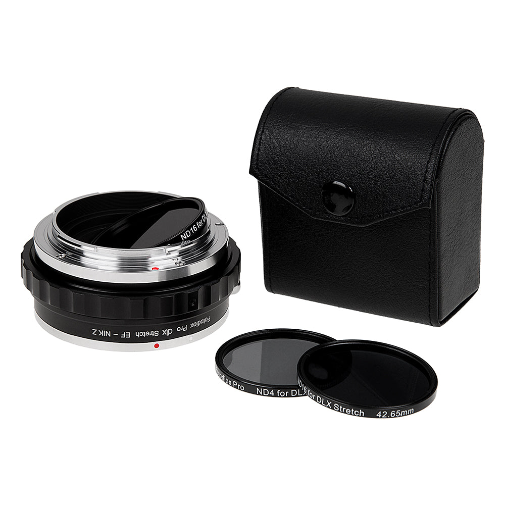 Fotodiox DLX Stretch Lens Adapter - Compatible with Canon EOS (EF / EF-S) D/SLR Lens to Nikon Z-Mount Mirrorless Cameras with Macro Focusing Helicoid and Magnetic Drop-In Filters