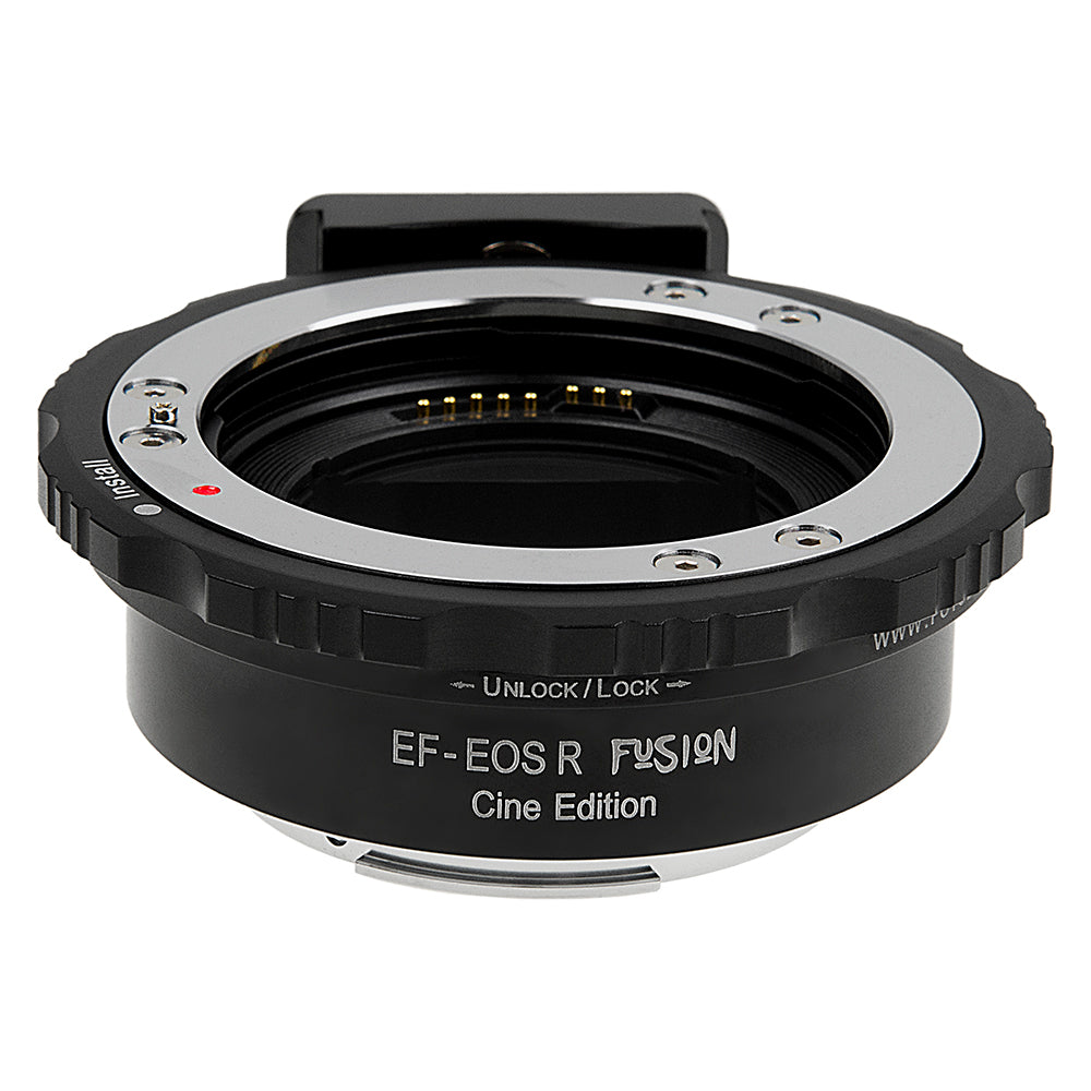 Fotodiox Pro Fusion Smart AF Cine Edition Lens Adapter - Compatible with Canon EOS (EF / EF-S) D/SLR Lenses to Canon RF Mount Mirrorless Cameras with Automated Functions, Breech-Lock Mounting & USB Upgradeable Port