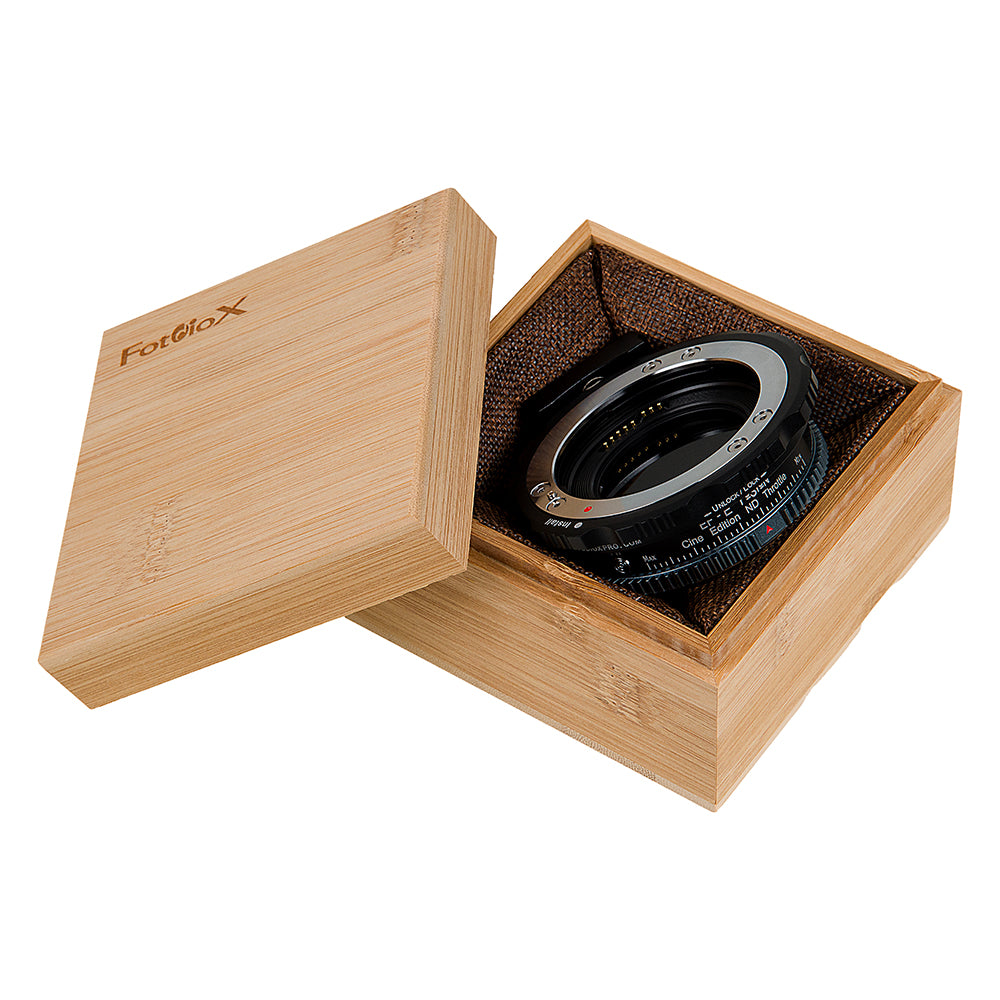 Vizelex ND Throttle Fusion Smart AF Cine Edition Lens Adapter - Compatible with Canon EF/EF-S Lens to Sony E-Mount Cameras with Auto Functions, Vari-ND Filter (2 to 8 Stops) & Positive-Lock EF Mount