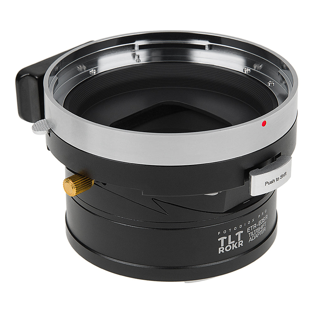 Fotodiox Pro TLT ROKR - Tilt / Shift Lens Mount Adapter Compatible with Bronica ETR Mount SLR Lenses to fit Canon RF Mount Mirrorless Camera Body