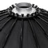 Fotodiox DLX Parabolic Focusing Softbox w/ Elinchrom Speedring - Focusable & Quick Collapsible Softbox / Silver Reflective Umbrella Interior w/ Double Diffusion Panels & Grid