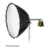 Fotodiox DLX Parabolic Focusing Softbox w/ Bowens Speedring - Focusable & Quick Collapsible Softbox / Silver Reflective Umbrella Interior w/ Double Diffusion Panels & Grid