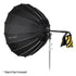 Fotodiox DLX Parabolic Focusing Softbox w/ Profoto Speedring - Focusable & Quick Collapsible Softbox / Silver Reflective Umbrella Interior w/ Double Diffusion Panels & Grid