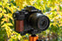 Deluxe Metal Camera Hand Grip for Olympus OM-D E-M10 Mark IV MILC MFT Camera with Wooden Accent and Battery Access