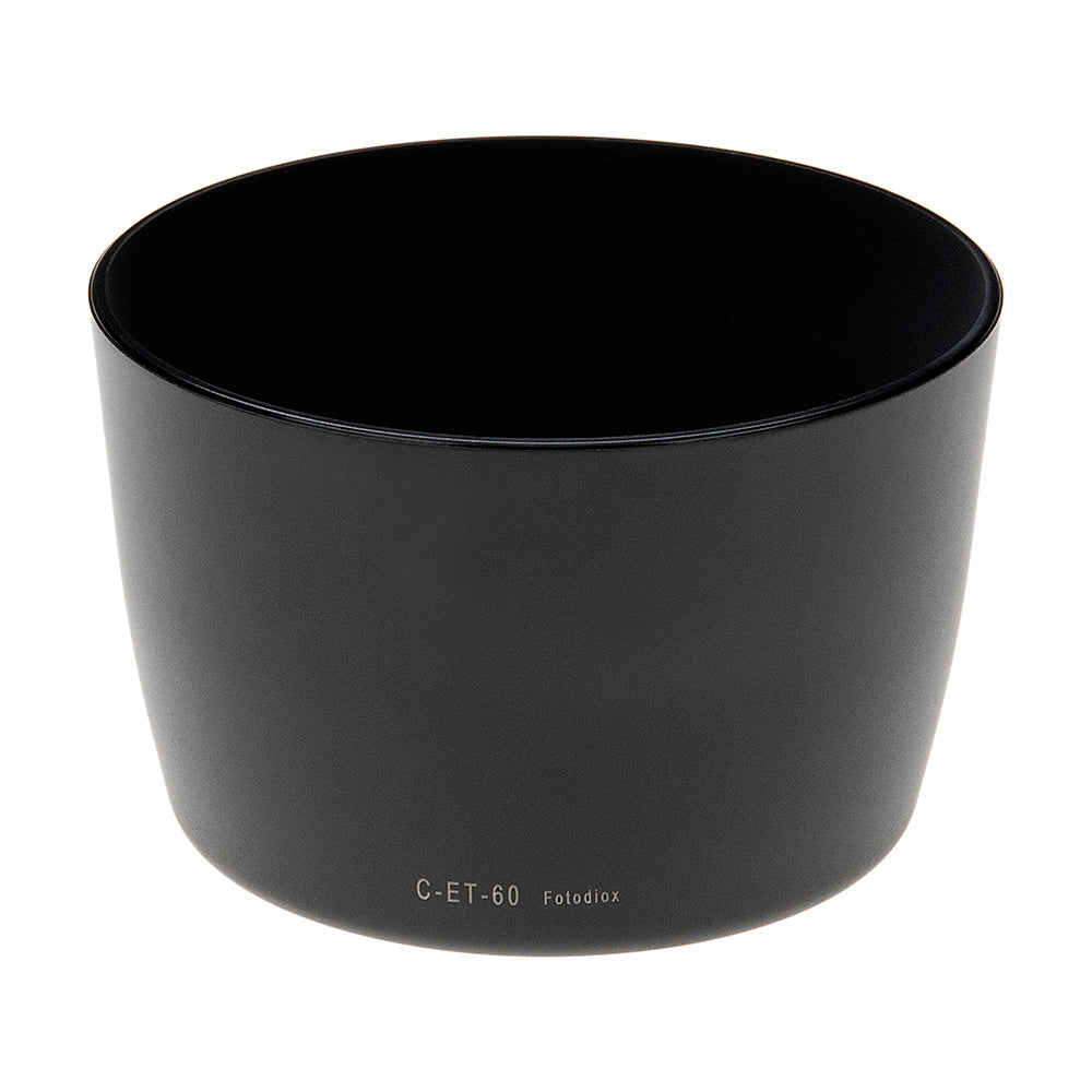 Fotodiox Lens Hood Replacement for ET-60 - Compatible with Canon EOS EF 75-300mm f/4-5.6 & EF 55-250mm f/4-5.6 Lenses