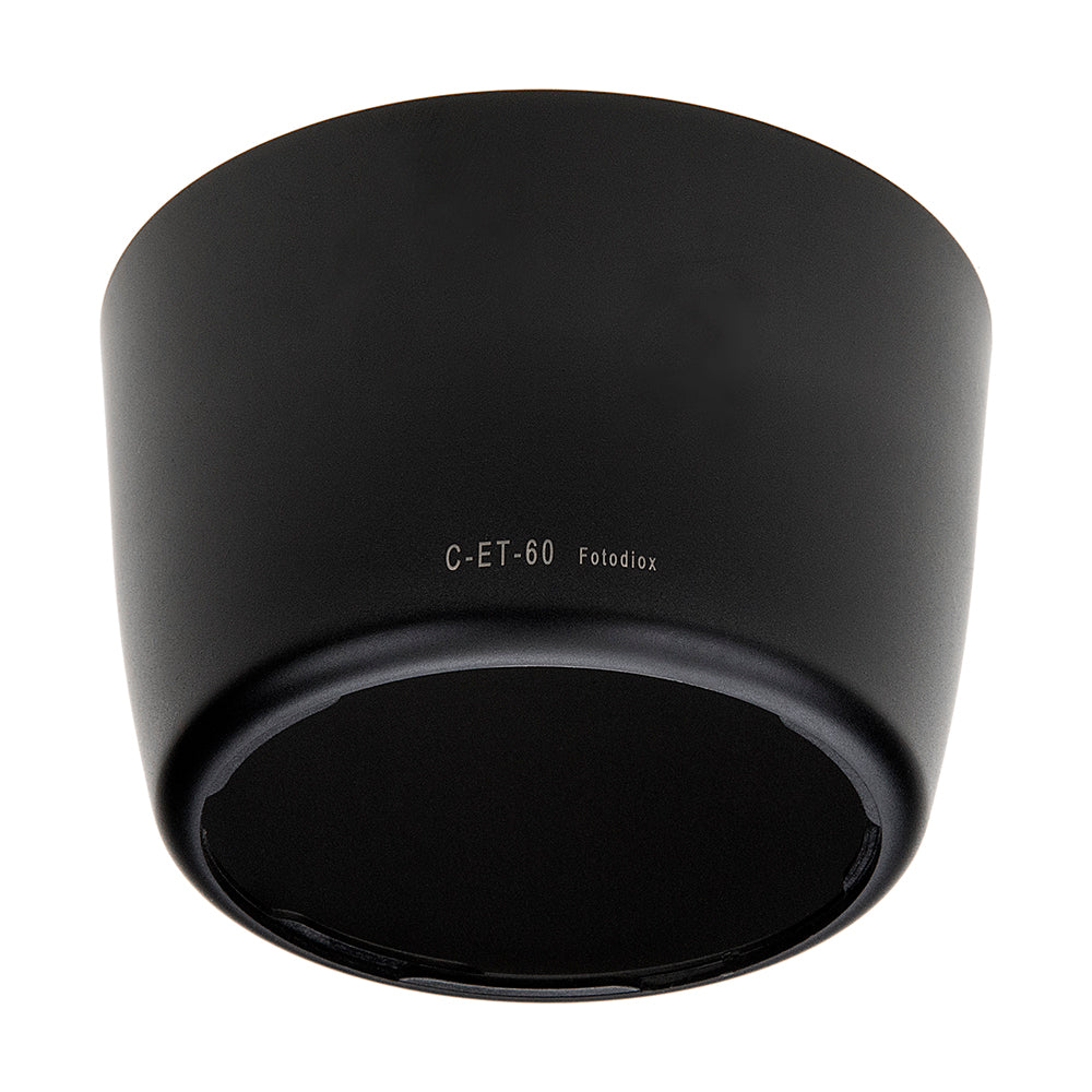 Fotodiox Lens Hood Replacement for ET-60 - Compatible with Canon EOS EF 75-300mm f/4-5.6 & EF 55-250mm f/4-5.6 Lenses