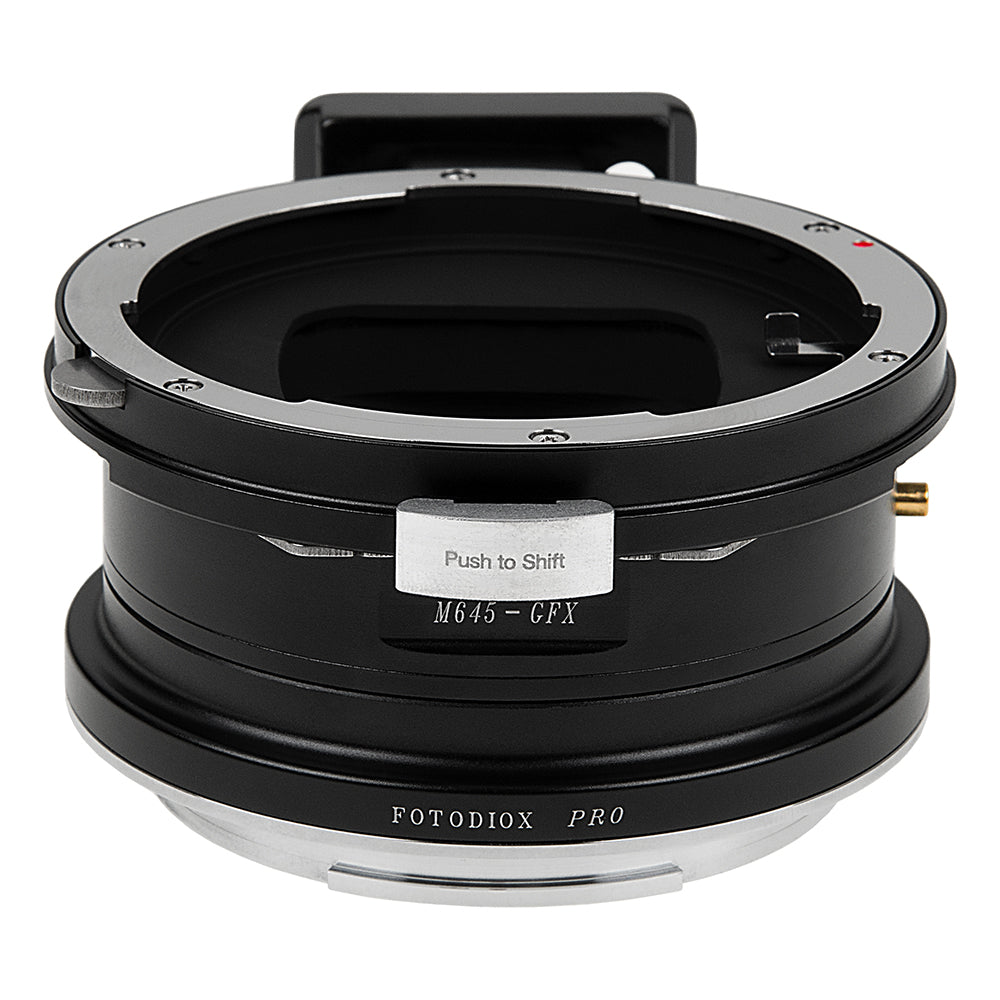 Fotodiox Pro Lens Mount Shift Adapter - Compatible With Mamiya 645 (M645) Mount Lens to Fujifilm G-Mount (GFX) Mirrorless Camera Body