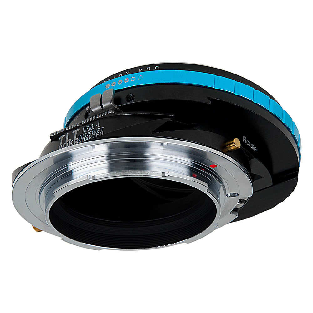 Fotodiox Pro TLT ROKR - Tilt / Shift Lens Mount Adapter Compatible with Nikon F Mount G-Type D/SLR Lenses to L-Mount Alliance Mirrorless Camera Body