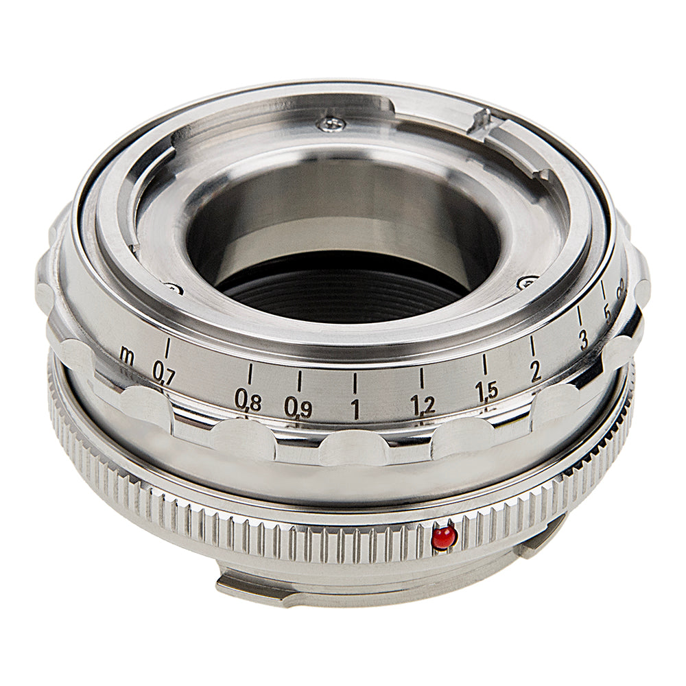 Fotodiox Pro Lens Adapter with Leica 6-Bit M-Coding & Focus Dial - Compatible with Voigtländer Nokton & Ultron 50mm Lenses to Leica M Mount Rangefinder Cameras