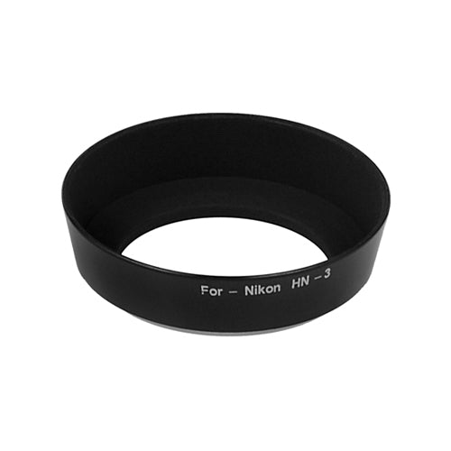 Fotodiox Lens Hood Replacement for HN-3 - Compatible with Nikon 35mm f/1.4 AI-S, AF 35mm f/2D, 35mm f/2.8, 55mm f/2.8 & f/3.5 Micro, & 35-80mm D-AF Lenses (52mm Thread)