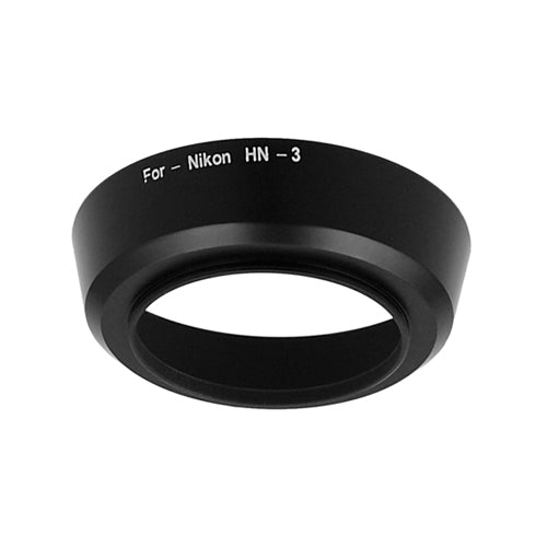Fotodiox Lens Hood Replacement for HN-3 - Compatible with Nikon 35mm f/1.4 AI-S, AF 35mm f/2D, 35mm f/2.8, 55mm f/2.8 & f/3.5 Micro, & 35-80mm D-AF Lenses (52mm Thread)