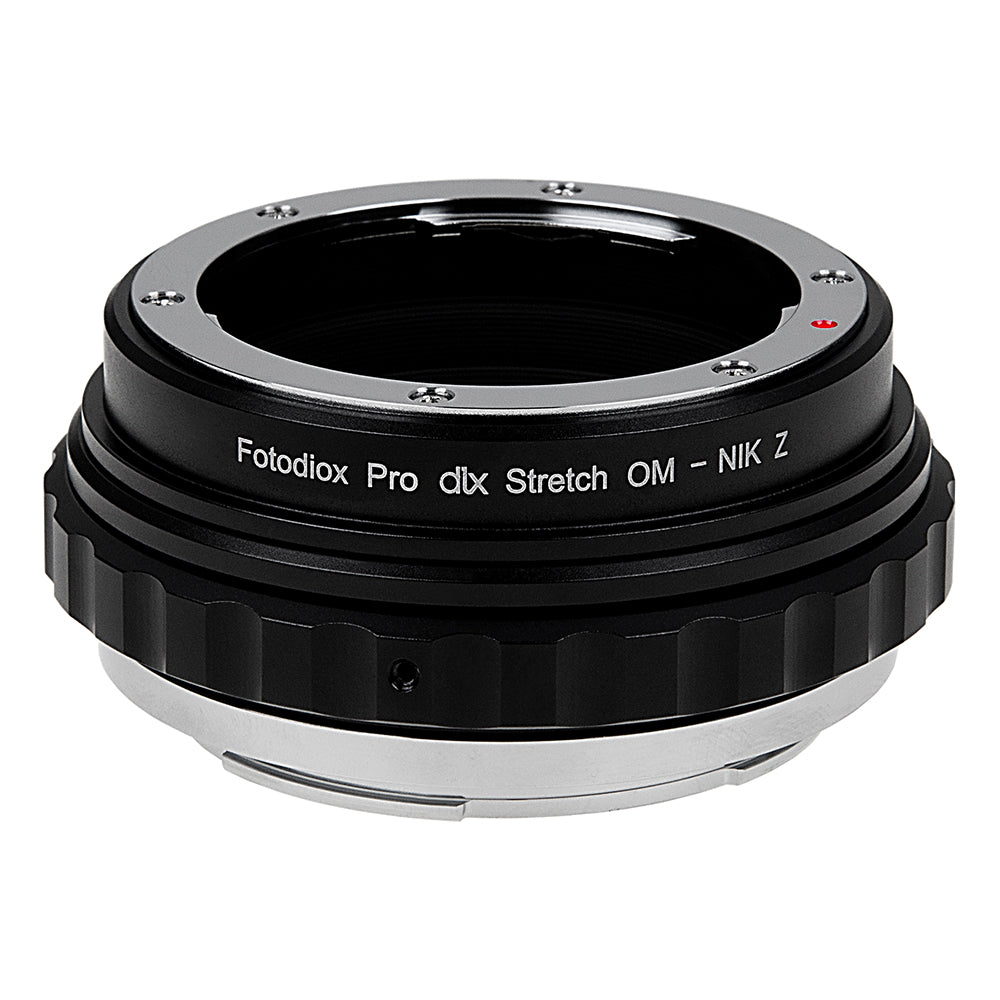 Fotodiox DLX Stretch Lens Adapter - Compatible with Olympus Zuiko (OM) 35mm SLR Lens to Nikon Z-Mount Mirrorless Cameras with Macro Focusing Helicoid and Magnetic Drop-In Filters