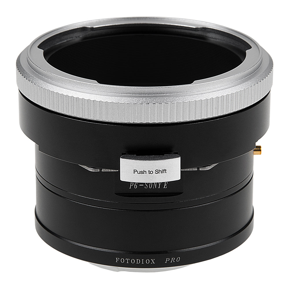 Fotodiox Pro Lens Mount Shift Adapter - Compatible With Pentacon 6 (Kiev 66) Mount Lens to Sony Alpha E-Mount Mirrorless Camera Body
