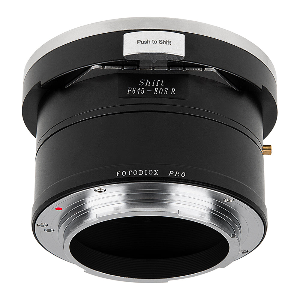 Fotodiox Pro Lens Mount Shift Adapter - Compatible With Pentax 645 (P645) Mount Lens to Canon RF Mount Mirrorless Camera Body