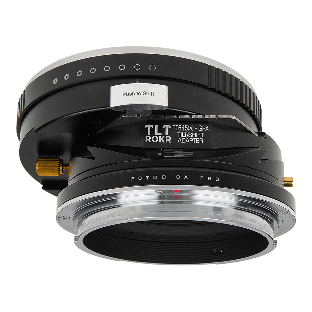 Fotodiox Pro TLT ROKR - Tilt / Shift Lens Mount Adapter Compatible with Pentax 645 (P645) Mount D FA & DA Auto Focus Lenses to fit Fujifilm G-Mount (GFX) Mirrorless Camera Body