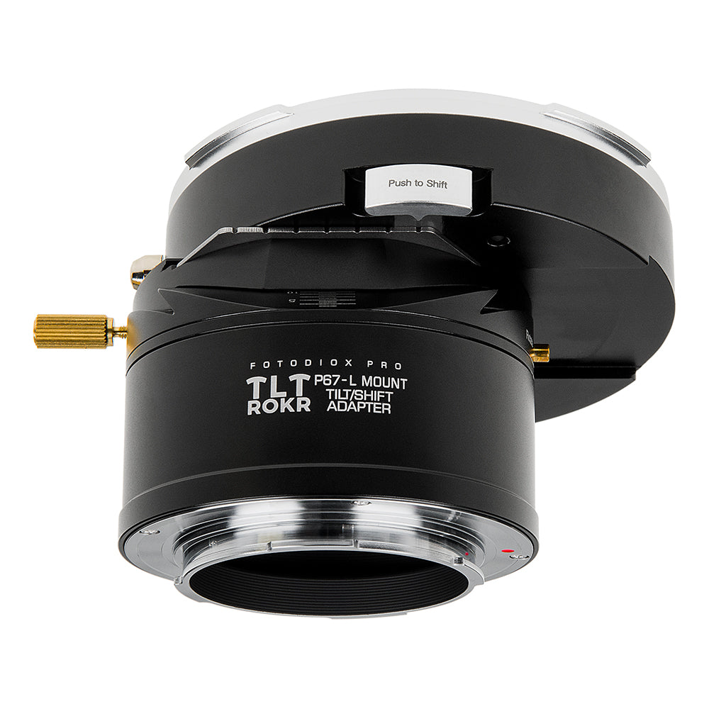 Fotodiox Pro TLT ROKR - Tilt / Shift Lens Mount Adapter Compatible with Pentax 6x7 (P67, PK67) Mount SLR Lenses to fit L-Mount Alliance Mirrorless Cameras