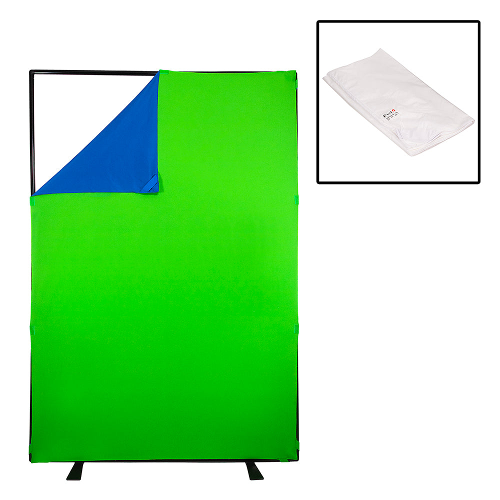 Complete Portable Background Kit with Blue/Green Cover + Bonus Diffusion Cover (Fotodiox Website Exclusive Bundle)