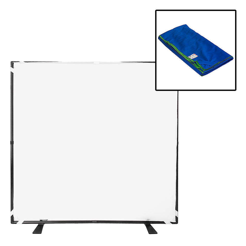 Complete Portable Background Kit with Diffuser Cover + Bonus Green/Blue Cover (Fotodiox Website Exclusive Bundle)