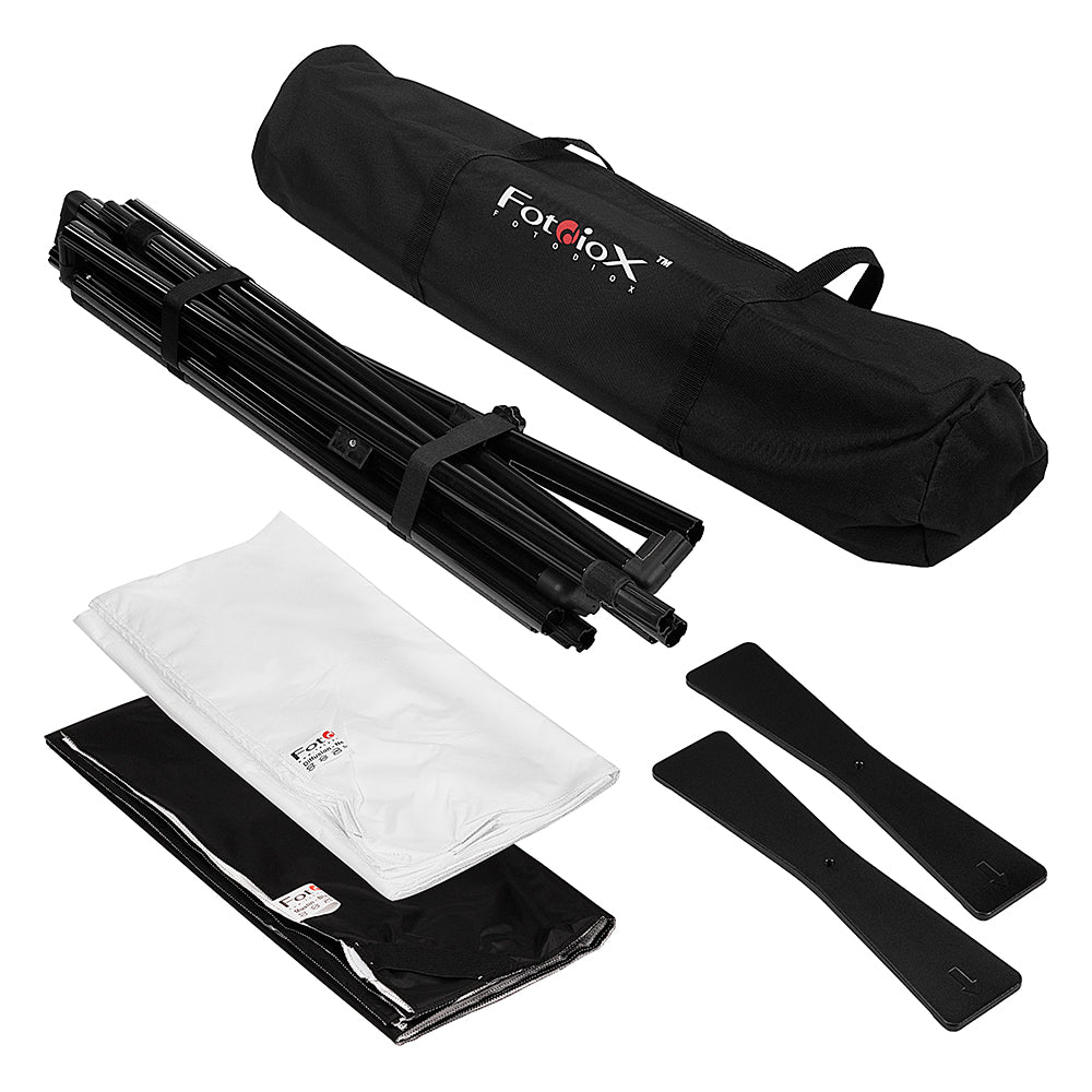 Complete Portable Background Kit with Diffuser Cover + Bonus Green/Blue Cover (Fotodiox Website Exclusive Bundle)