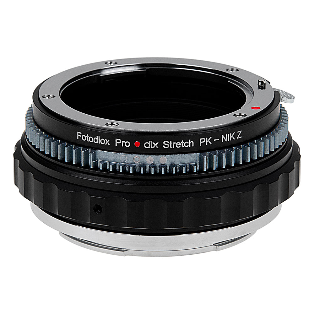 Fotodiox DLX Stretch Lens Adapter - Compatible with Pentax K Auto Focus Mount (PK AF) DSLR Lens to Nikon Z-Mount Mirrorless Cameras with Macro Focusing Helicoid and Magnetic Drop-In Filters