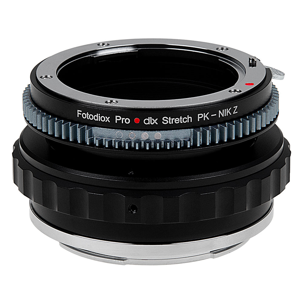 Fotodiox DLX Stretch Lens Adapter - Compatible with Pentax K Auto Focus Mount (PK AF) DSLR Lens to Nikon Z-Mount Mirrorless Cameras with Macro Focusing Helicoid and Magnetic Drop-In Filters
