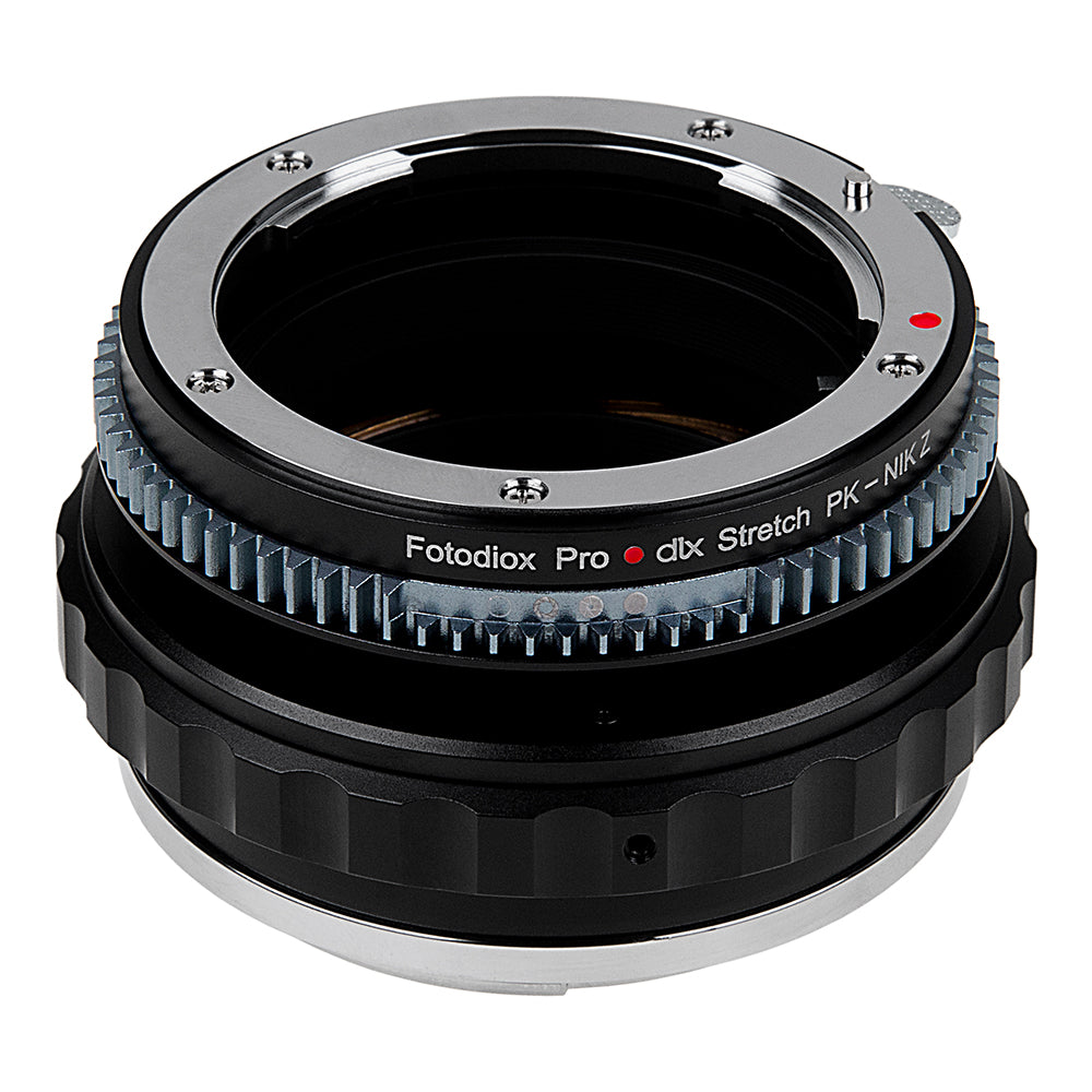 Fotodiox DLX Stretch Lens Adapter - Compatible with Pentax K Auto Focus Mount (PK AF) DSLR Lens to Nikon Z-Mount Mirrorless Cameras with Macro Focusing Helicoid and Magnetic Drop-In Filters