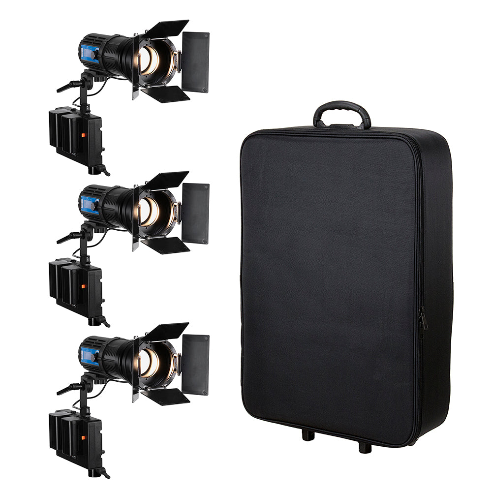 Fotodiox Pro PopSpot Ultra 50 Bi-Color 3x Light Kit - Kit of Three