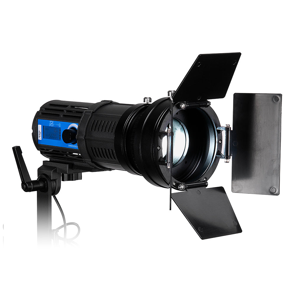 Fotodiox Pro PopSpot Ultra 50 v2 Bi-Color - Focusing LED Light Kit, High-Intensity Dual Color LED 3200k-5600k Focusable Spot Light for Still and Video