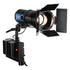 Fotodiox Pro PopSpot Ultra 50 Bi-Color 3x Light Kit - Kit of Three Focusing LED Lights w/ Rolling Case, High-Intensity Bi-Color LED 3200k-5600k Focusable Spot Light for Still and Video