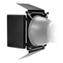 Fotodiox Universal Barn Door Barndoor Kit with Honeycomb grid (45 Degree), Diffusion and Color Gels for Strobe Light with 5.5" - 7" Reflector