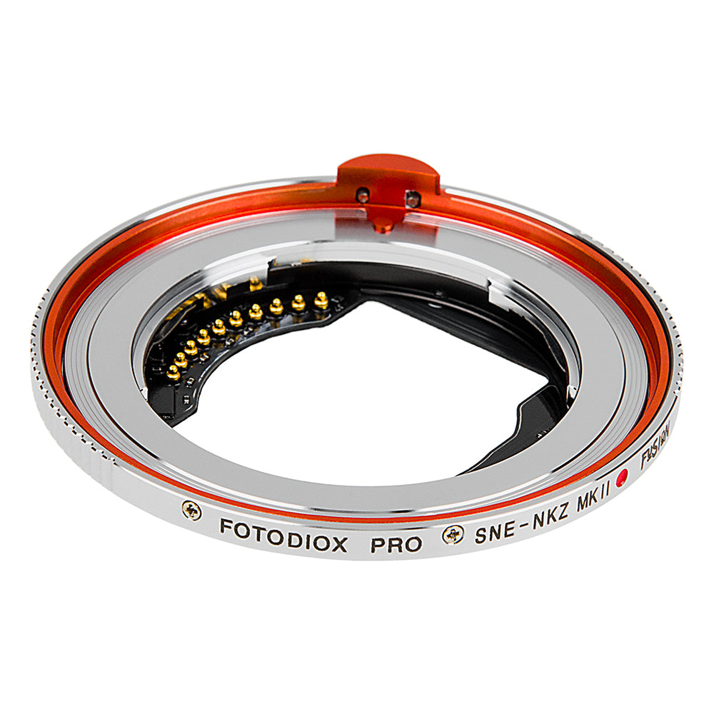Fotodiox Pro Fusion Adapter, Smart AF Adapter - Compatible with Sony Alpha E-Mount Mirrorless Lenses to Nikon Z-Mount Mirrorless Full Frame Cameras with Full Automated Functions