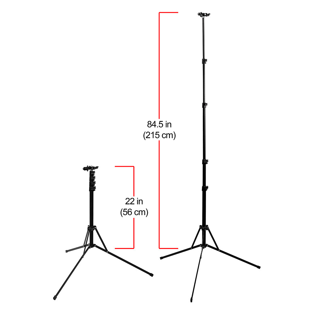 Fotodiox Collapsible 8x14ft Portable Backdrop - Black or Chromakey Green Muslin Background