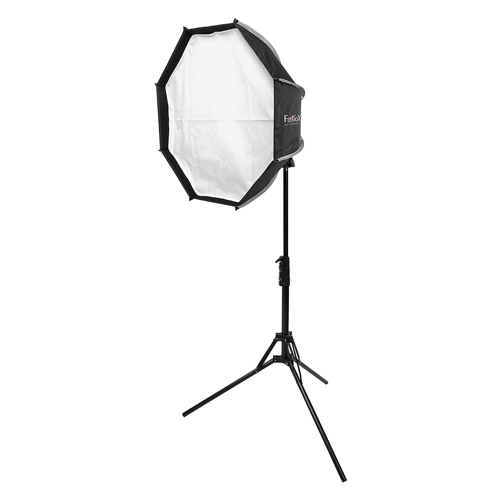 Fotodiox DLX EZ-Light T660 - Collapsible Bicolor (3200k-5600k) Photo/Video LED Light w/ 24" Softbox, Handle, Grid & 6' Stand