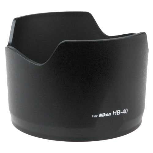 Fotodiox Lens Hood Replacement for HB-40 - Compatible with Nikon AF-S 24-70mm f/2.8G ED Lens