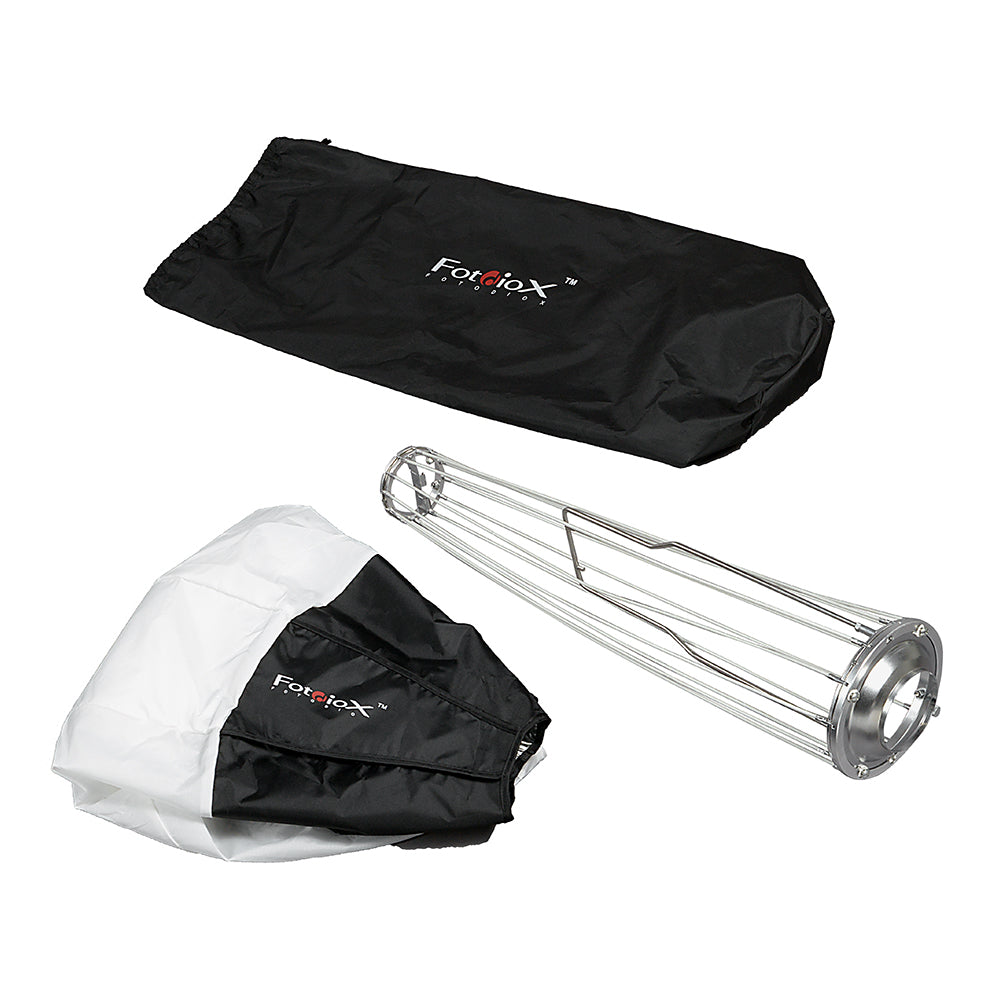 Fotodiox Lantern Softbox with Bowens Insert (2025) - Quick Collapse Globe Softbox with Partial Silver Reflective Interior