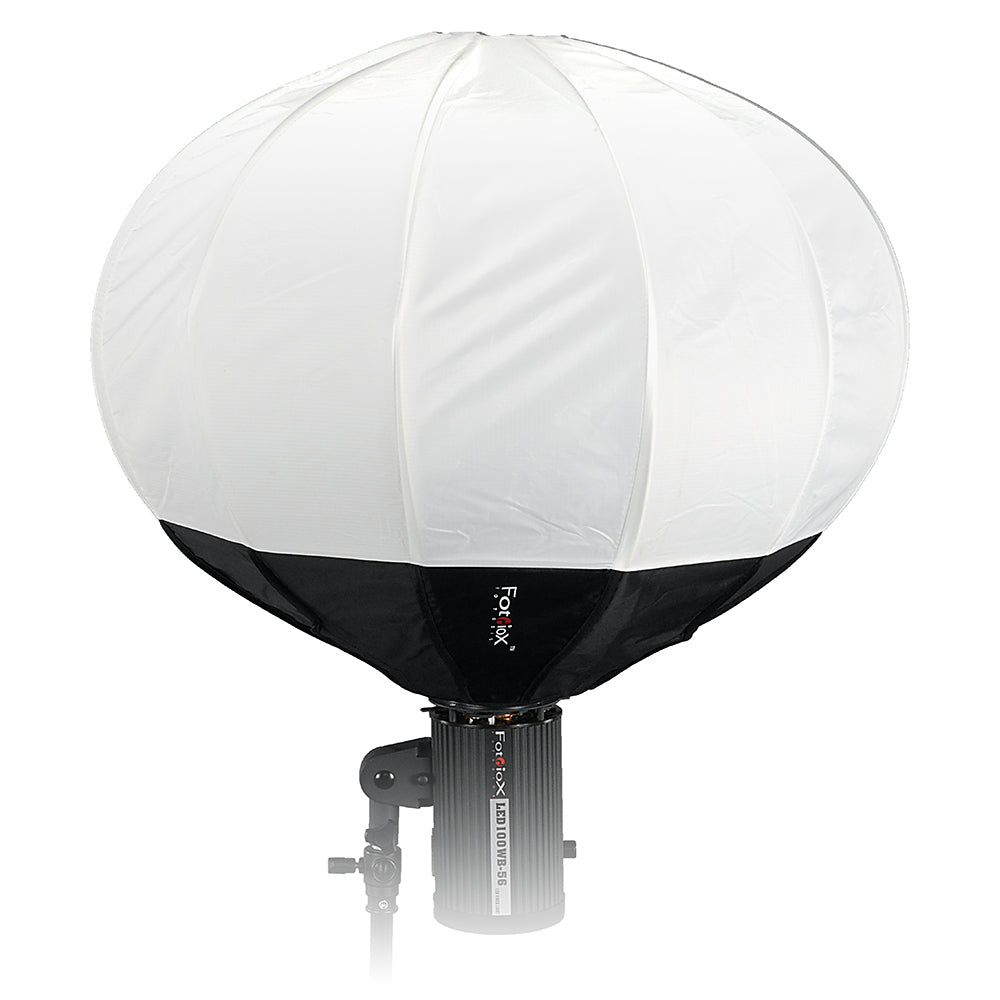 Fotodiox Lantern Softbox with Bowens Insert (2025) - Quick Collapse Globe Softbox with Partial Silver Reflective Interior