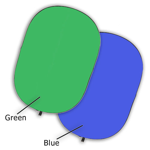 Fotodiox Chromakey Green & Blue Jacket, Cover fits 5-in-1 Oval Collapsible Disc Reflectors