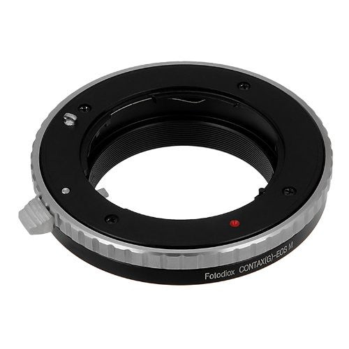 Fotodiox Lens Mount Adapter - Select Contax G Lens to Canon EOS M (EF-M Mount) Mirrorless Camera Body with Built-In Focus Control Dial