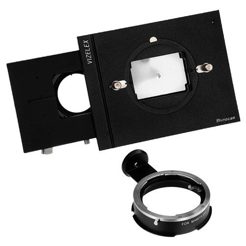 Vizelex RhinoCam - Mamiya 645 Mount Lens for Sony Alpha E-Mount APS-C Mirrorless Camera Body - for Shift Stitching 645 and Panoramic Sized Images with Medium Format Lenses