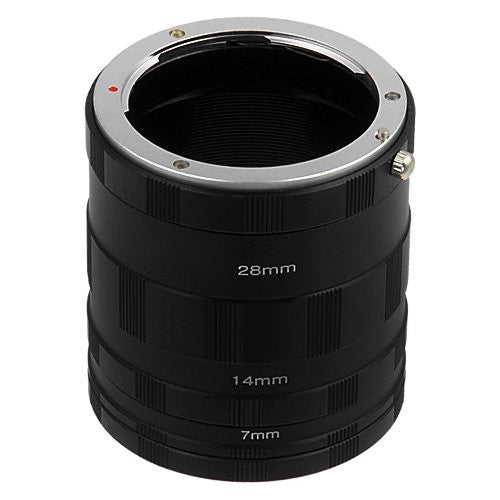 Fotodiox Macro Extension Tube Set for Sony Alpha E-Mount Mirrorless Cameras for Extreme Close-up Photography