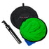 Fotodiox Selfie Starlite Mini LED Vlog Ring Light Gift Pack- 12in Bi-Color Dimmable LED Ringlight with Collapsible Portable Chromakey Blue/Green Muslin Background for Portrait, Photography, Makeup, YouTube, Live Streaming Video and more