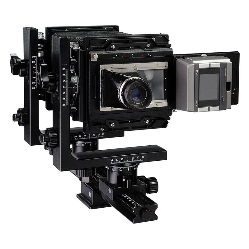 Fotodiox Pro Lens Adapter - Hasselblad H-Mount Digital Backs to Large Format 4x5 View Cameras with a Graflok Rear Standard - Shift / Stitch Adapter