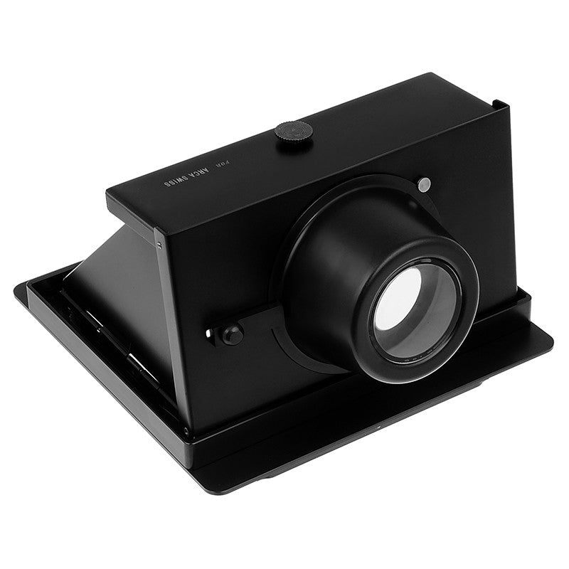 Fotodiox Pro Arca Swiss 4x5 Right Angle View Finder Hood - Collapsible Focusing Monocular, Reflex Hood & Groundglass Cover with Magnifying Eyepiece Viewer for Arca Swiss 4x5 Large Format View Camera