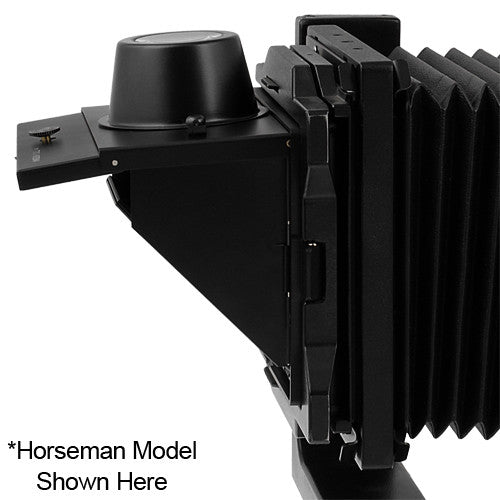 Fotodiox Pro 4x5 Right Angle View Finder Hood - Collapsible Focusing Monocular, Reflex Hood & Groundglass Cover with Magnifying Eyepiece Viewer for 4x5 Large Format View Camera