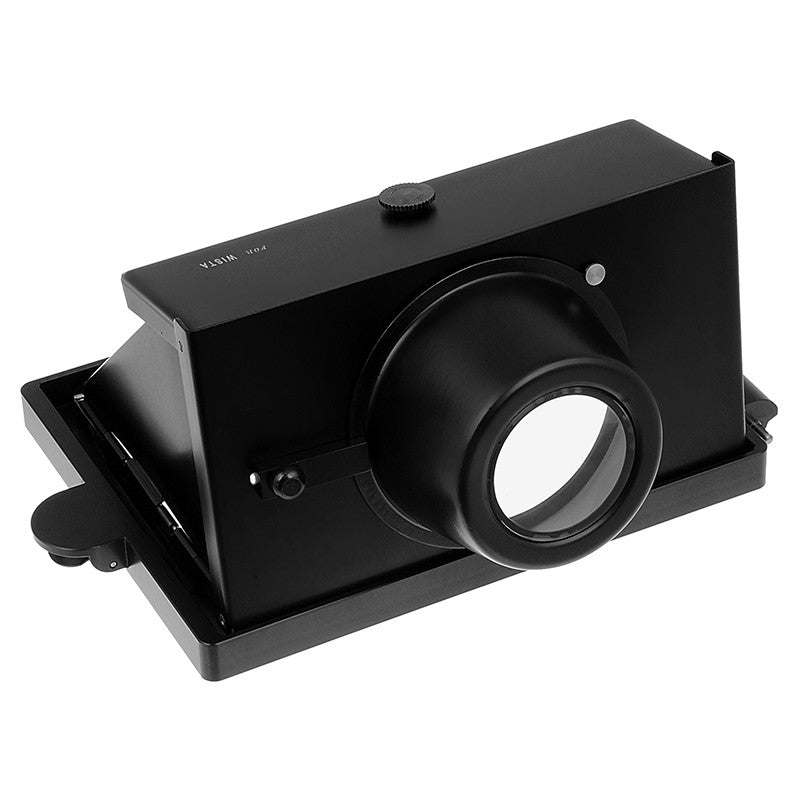 Fotodiox Pro Wista 4x5 Right Angle View Finder Hood - Collapsible Focusing Monocular, Reflex Hood & Groundglass Cover with Magnifying Eyepiece Viewer for Wista 4x5 Large Format View Camera