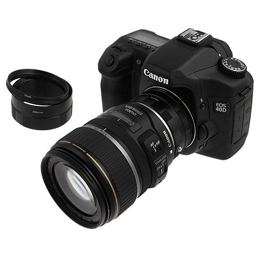 Fotodiox Macro Extension Tube Set for Canon EOS (EF, EF-S) Mount SLR Cameras for Extreme Close-up Photography
