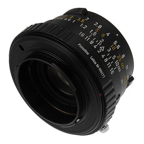 Fotodiox Lens Adapter - Compatible with Leica M Rangefinder Lenses to Nikon 1-Series Mirrorless Cameras