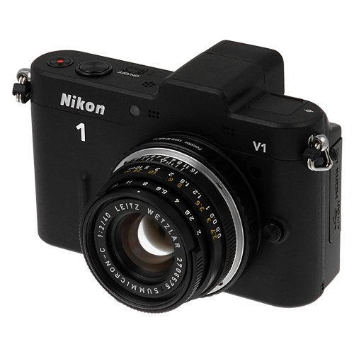 Fotodiox Lens Adapter - Compatible with Leica M Rangefinder Lenses to Nikon 1-Series Mirrorless Cameras